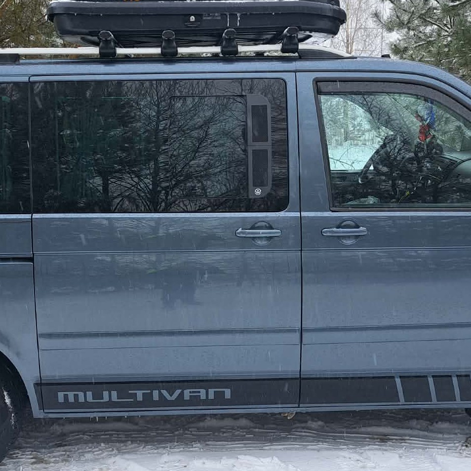 Ventilation grilles for slider window VW T5-T6 with Curves